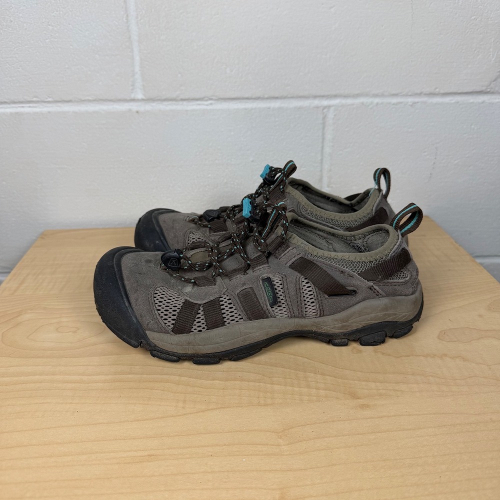 KEEN McKenzie II Women's 7.5‎ Water Shoes Hiking Sneakers Brindle Blue 1003757